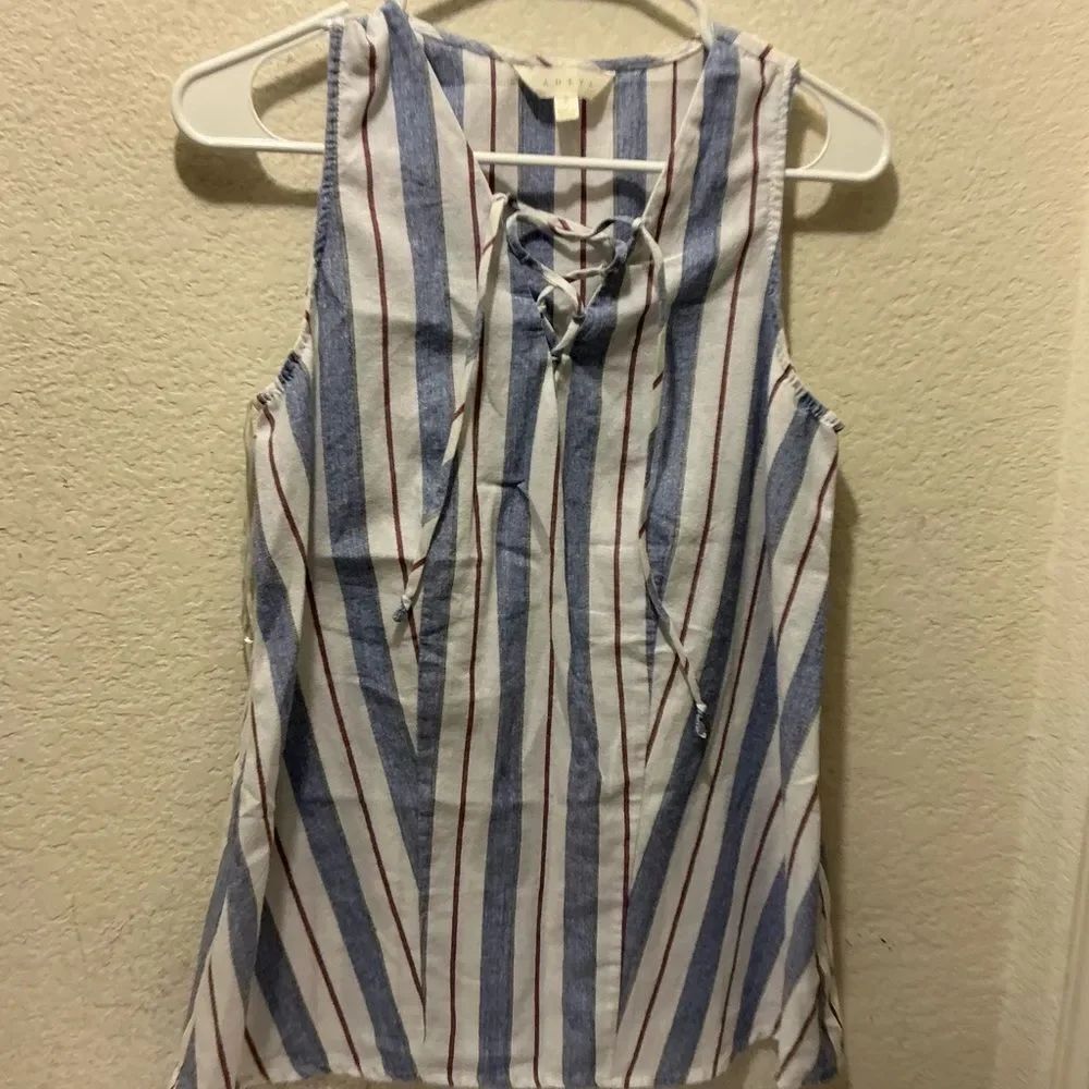 Adiva Top Women’s small lace  Sleeveless  striped
